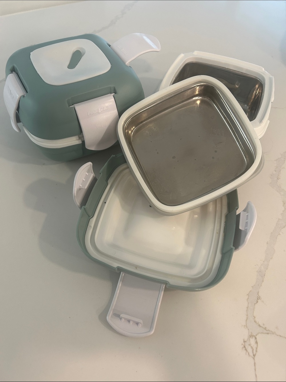 2  Insulated  Leakproof 16 oz Food Storage Container with Stainless Insert